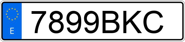 Numer rejestracyjny 7899BKC posiada OPEL ZAFIRA