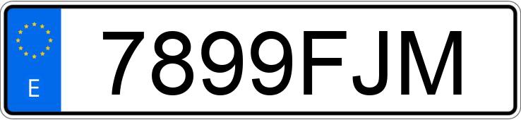 Registreringsnummeret 7899FJM har AUDI A6