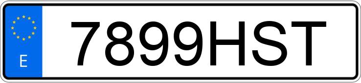 Numer rejestracyjny 7899HST posiada DAELIM S3