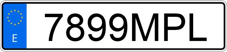 Numer rejestracyjny 7899MPL posiada MERCEDES ACTROS