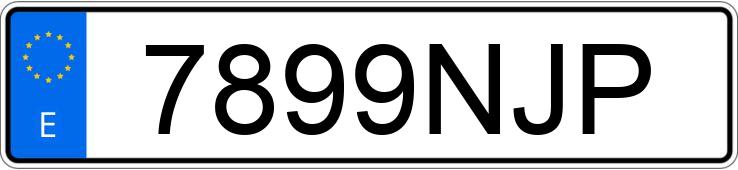 Numer rejestracyjny 7899NJP posiada SEAT IBIZA