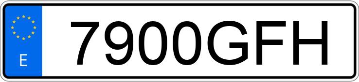 Numer rejestracyjny 7900GFH posiada AUDI A3