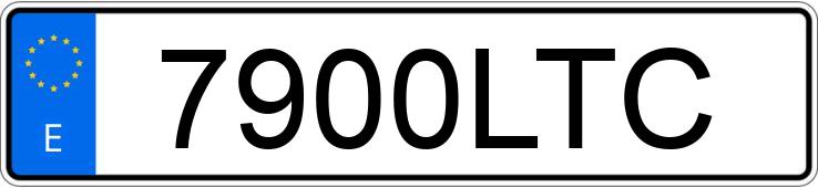 Numer rejestracyjny 7900LTC posiada FIAT 500