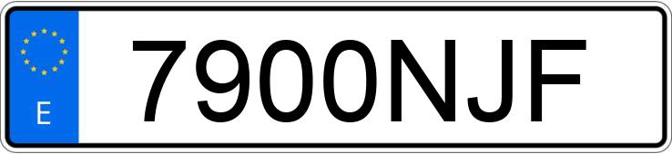 Numer rejestracyjny 7900NJF posiada QJMOTOR SRT