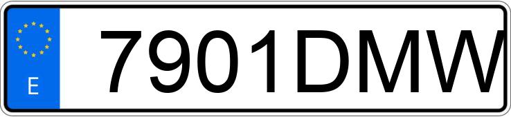 Numer rejestracyjny 7901DMW posiada SEAT IBIZA