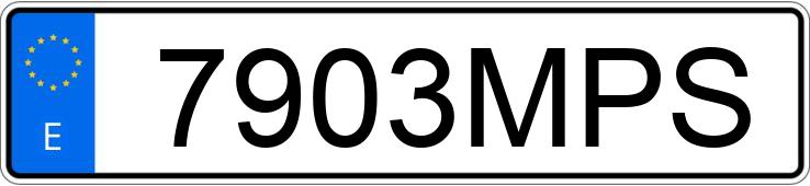 Le numéro d’enregistrement 7903MPS a Benelli 