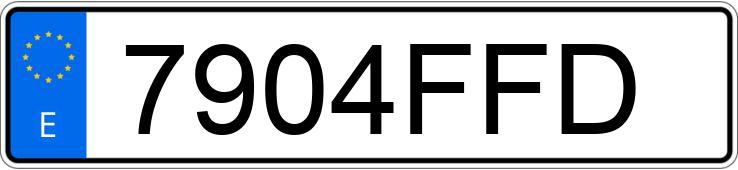 Numer rejestracyjny 7904FFD posiada ALFA ROMEO 147