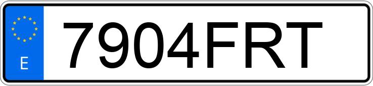 Numer rejestracyjny 7904FRT posiada VOLKSWAGEN TOUAREG