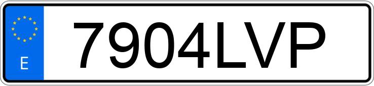 Numer rejestracyjny 7904LVP posiada BMW X4