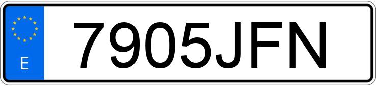 Numer rejestracyjny 7905JFN posiada AUDI A5