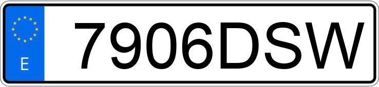 Numer rejestracyjny 7906DSW posiada AUDI A4