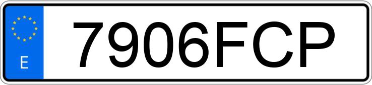 Numer rejestracyjny 7906FCP posiada SEAT IBIZA
