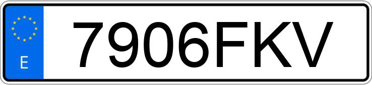 Numer rejestracyjny 7906FKV posiada TOYOTA RAV4