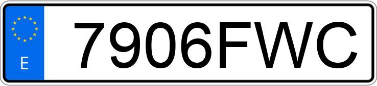 Numer rejestracyjny 7906FWC posiada RENAULT MEGANE