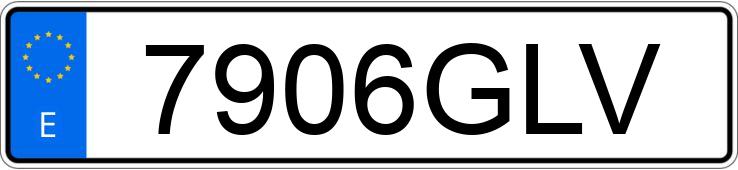 Numer rejestracyjny 7906GLV posiada CITROEN XSARA