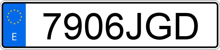 Numer rejestracyjny 7906JGD posiada MERCEDES A (176)