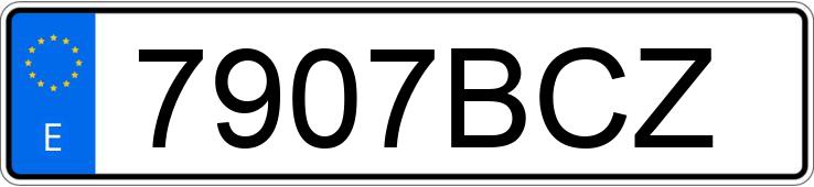 El número de registro 7907BCZ tiene OPEL ASTRA