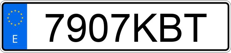 Numer rejestracyjny 7907KBT posiada LEXUS RC 300 H