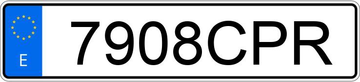 Numer rejestracyjny 7908CPR posiada BMW SERIE 3