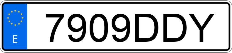 Numer rejestracyjny 7909DDY posiada RENAULT LAGUNA