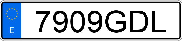Numer rejestracyjny 7909GDL posiada PORSCHE 911
