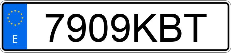 Numer rejestracyjny 7909KBT posiada SEAT ATECA