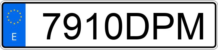 Numer rejestracyjny 7910DPM posiada MERCEDES C (203)