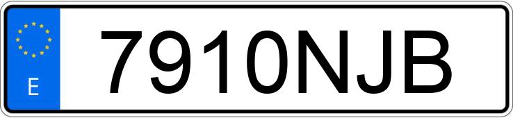 Numer rejestracyjny 7910NJB posiada VOLKSWAGEN GOLF Numer rejestracyjny 7910NJB posiada VOLKSWAGEN GOLF