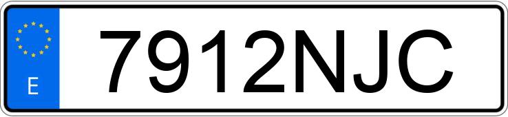 Numer rejestracyjny 7912NJC posiada RENAULT KANGOO