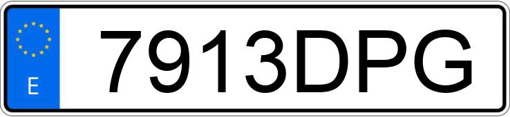 El número de registro 7913DPG tiene OPEL VECTRA