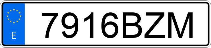 Numer rejestracyjny 7916BZM posiada CITROEN XSARA