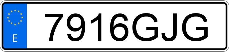 Numer rejestracyjny 7916GJG posiada PEUGEOT 206