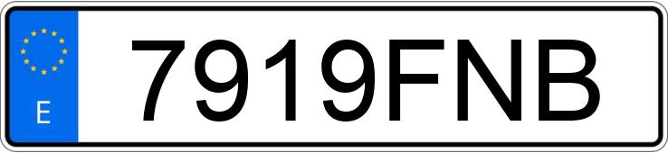 Numer rejestracyjny 7919FNB posiada VOLKSWAGEN CRAFTER