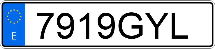 Numer rejestracyjny 7919GYL posiada TOYOTA AVENSIS