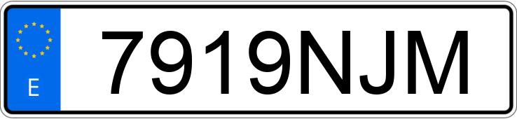 Numer rejestracyjny 7919NJM posiada CITROEN BERLINGO