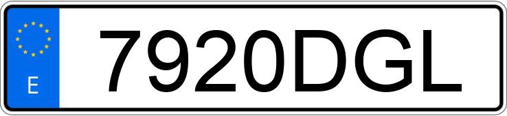 Numer rejestracyjny 7920DGL posiada VOLKSWAGEN POLO