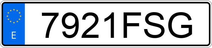 Numer rejestracyjny 7921FSG posiada CITROEN C3