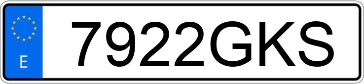 Numer rejestracyjny 7922GKS posiada SEAT IBIZA Numer rejestracyjny 7922GKS posiada SEAT IBIZA