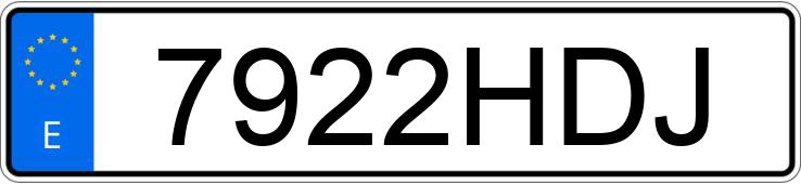 Numer rejestracyjny 7922HDJ posiada OPEL ASTRA