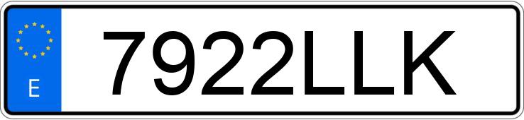 Numer rejestracyjny 7922LLK posiada HONDA FORZA Numer rejestracyjny 7922LLK posiada HONDA FORZA