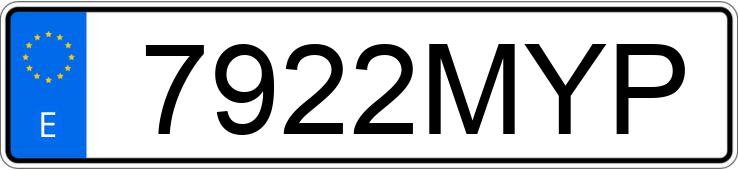 Il numero di registrazione 7922MYP ha CUPRA LEON