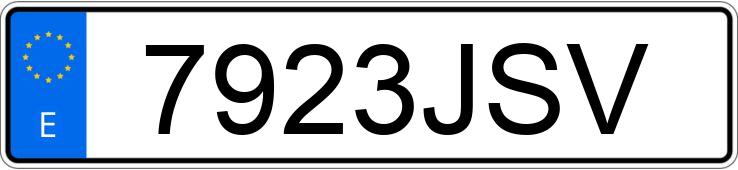 Die Registrierungsnummer 7923JSV hat SKODA RAPID