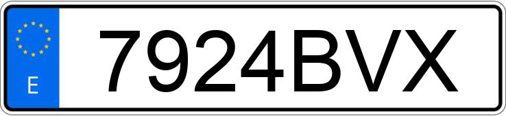 Numer rejestracyjny 7924BVX posiada PEUGEOT PARTNER Numer rejestracyjny 7924BVX posiada PEUGEOT PARTNER