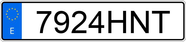 Numer rejestracyjny 7924HNT posiada MERCEDES CLS (218)