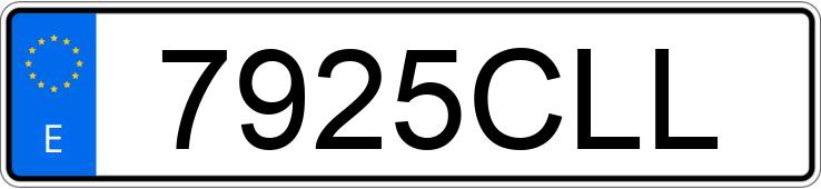 Numer rejestracyjny 7925CLL posiada CITROEN XSARA