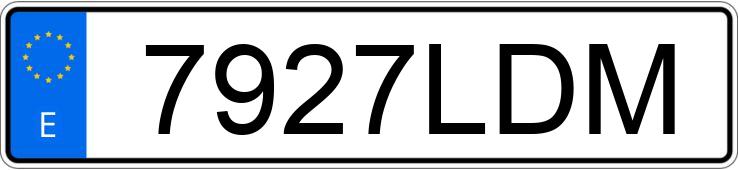 Numer rejestracyjny 7927LDM posiada NISSAN MICRA