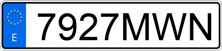 Numer rejestracyjny 7927MWN posiada CUPRA LEON Numer rejestracyjny 7927MWN posiada CUPRA LEON