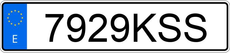 Numer rejestracyjny 7929KSS posiada DAF XF