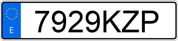 Numer rejestracyjny 7929KZP posiada VOLKSWAGEN SHARAN