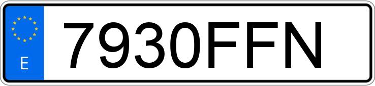 Numer rejestracyjny 7930FFN posiada SEAT IBIZA Numer rejestracyjny 7930FFN posiada SEAT IBIZA